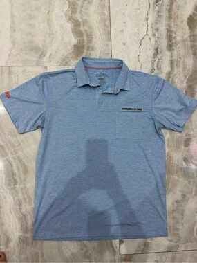 Salt Life Heathered Sky Blue Polo with Chest Pocket